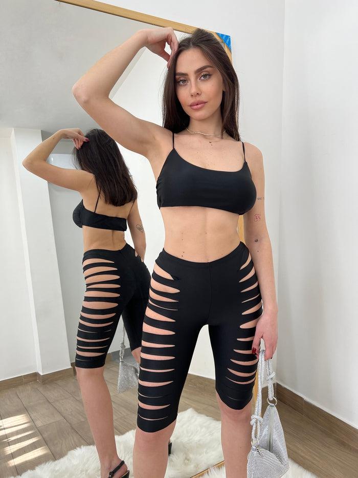 Anfe-coordinato in lycra cut out