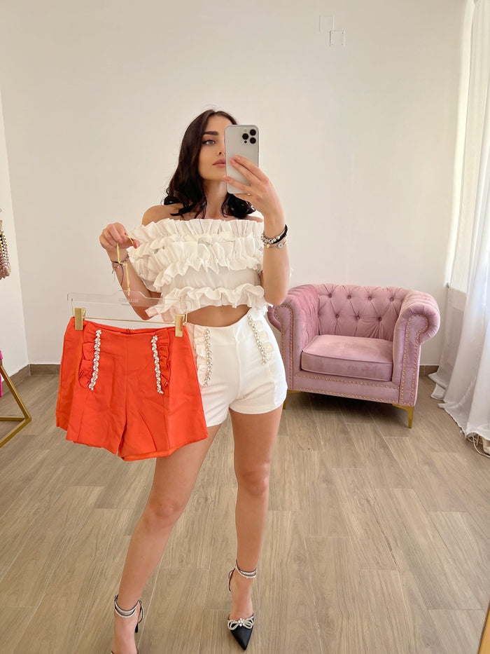 Molly-shorts con gioiello